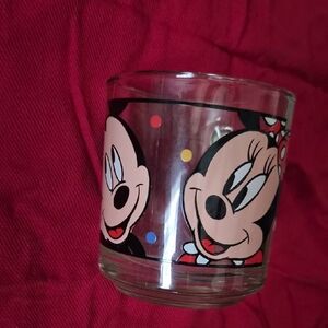 Mickey and Minnie Mouse Glass Mug